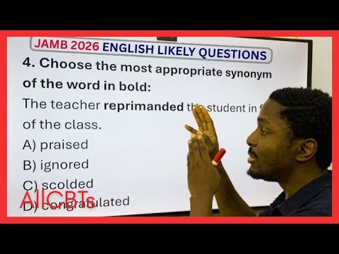TOP 50 JAMB 2026 English Questions You MUST Practice to Score 90+ 📘🔥
