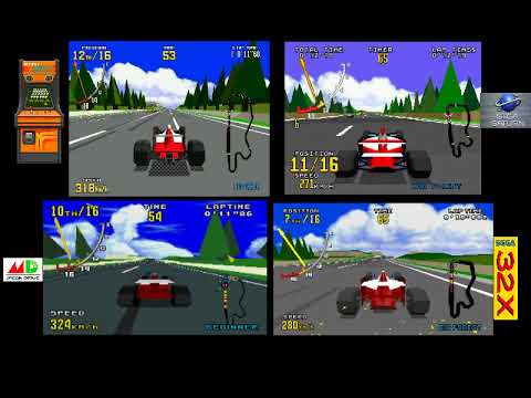Virtua Racing - Mega Drive vs. Arcade, Saturn & 32X