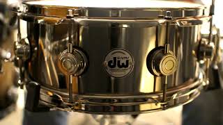 Video thumbnail for DW Collector's Stainless Steel 5.5x13 Snare Drum by The Drum Shop - Portland, Maine
