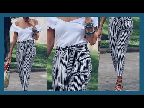 Pantalones de moda / 2020 PANTALONES DE RAYAS / Como combinar un PANTALÓN de rayas / Fashion Love