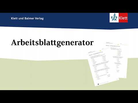 Arbeitsblattgenerator erklärt