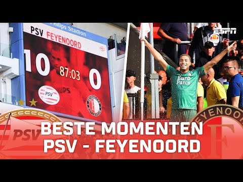 De BESTE MOMENTEN van PSV - FEYENOORD in de Eredivisie 🔥⚔️