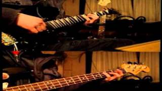 chancho en piedra sanguijuela bajo guitarra bateria cover. video numero 90!!