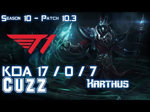 T1 Cuzz KARTHUS vs LEE SIN Jungle - Patch 10.3 KR Ranked