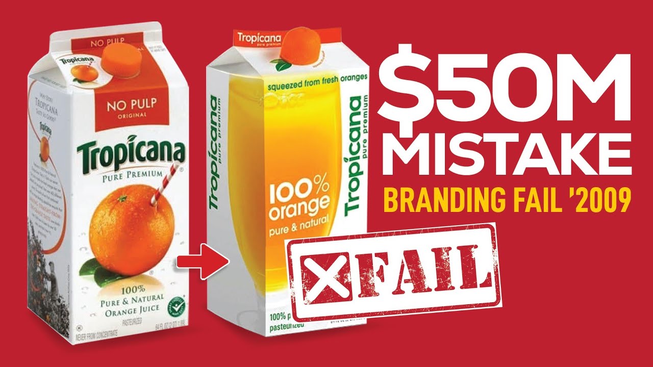 HOW TROPICANA LOST $50 MILLION IN A REBRANDING DISASTER | Tropicana Branding Fail 2009 Case Study