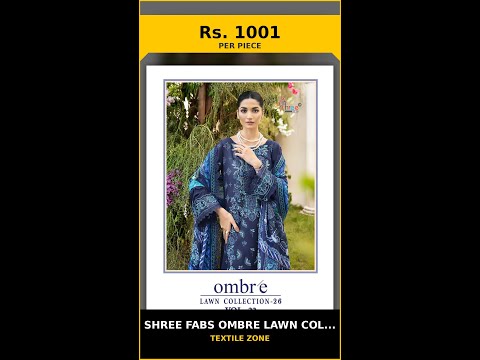Shree Fabs Ombre Lawn Collection Vol 22 - Chiffon Dupatta – product video thumbnail