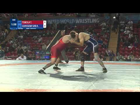 1/2 FS - 88 kg: T. TOBOLA (CZE) v. A. GHASSEMI SAB (IRI)