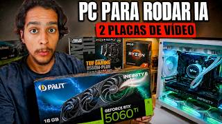 Montei um PC do ZERO só pra rodar IA local (com 2 placas de vídeo)