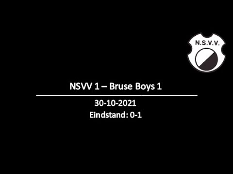 NSVV 1 - Bruse Boys 1, 30-10-2021