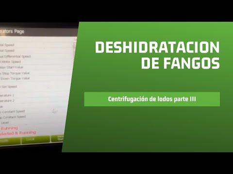 Deshidratación de Fangos - Centrifugación de Lodos parte 3