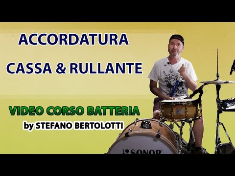 Video Corso Batteria Lezione #10 - Accordatura Cassa e Rullante  BD. & SD. Setup & Tuning | Tutorial
