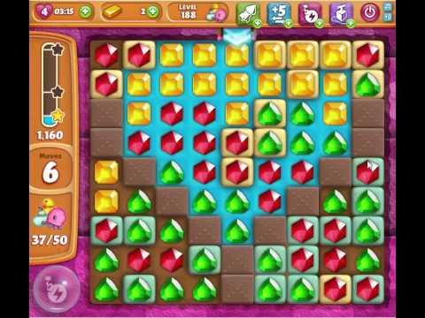 Diamond Digger Saga level 188 - no boosters used!