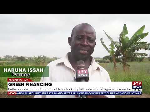 Green Financing: Better access to funding critical to unlocking full potential of agriculture sector