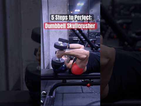 5 Steps to Perfect Dumbbell Skullcrushers ⚠️ #triceps
