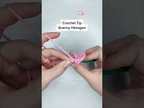 How to Crochet a Granny Hexagon (All Parts in One)