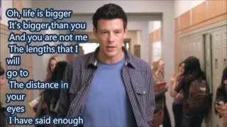 Losing my religion  Glee lyrics by  Finn