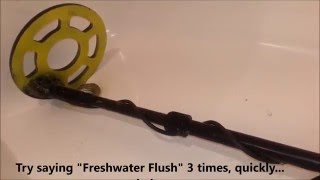 How to clean a metal detector used in salt water