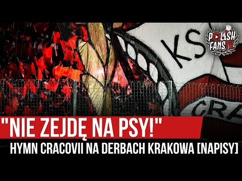 "NIE ZEJDĘ NA PSY!" - hymn Cracovii na derbach Krakowa [NAPISY] (03.03.2020 r.)