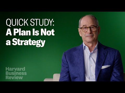 , title : 'A Plan Is Not a Strategy'