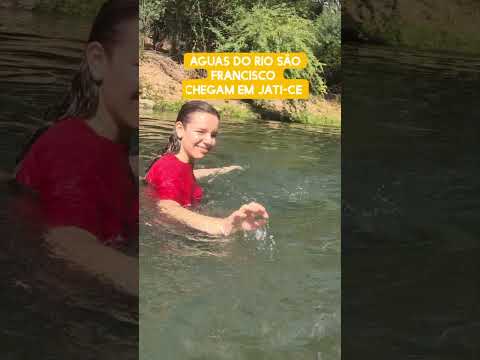 Águas do Rio São Francisco chegou em Jati-CE