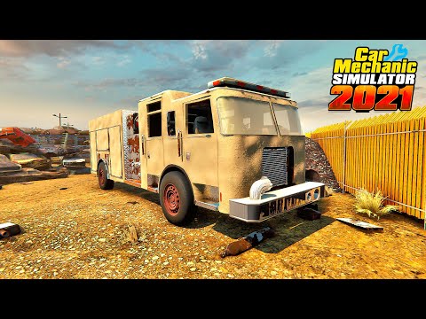 Pierce Arrow Firetruck restoration - Car Mechanic Simulator 2021