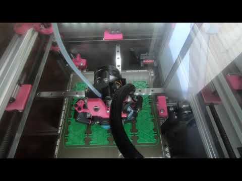 Annex Engineering K3 printing some toys for charity at 350mm/s and 20k acceleration