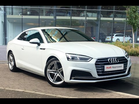 GL67NPE AUDI A5 TDI QUATTRO S LINE WHITE 2017, West London Audi