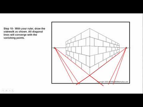 Two Point Perspective Graffiti Wall