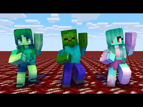 MONSTER SCHOOL | K/DA - POP STARS ZOMBIE FAMILY | MINECRAFT ANIMATION