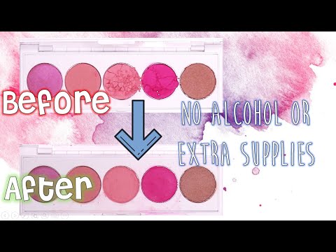 How To Fix Broken Eyeshadows or Powders Without Alcohol/Extra Supplies!