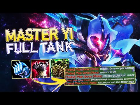 MASTER YI TOP FULL TANK | A FIORA NÃO ACREDITOU NA MINHA BUILD | NÃO DEIXEI ELA JOGAR | MEC