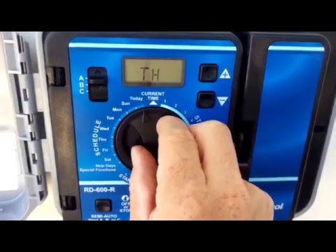 How To Easily Set A Rain Dial 600 RD600 Irrigation Timer
