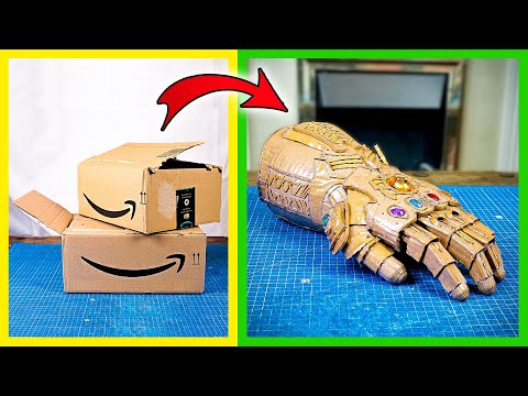 How to make Infinity Gauntlet with cardboard