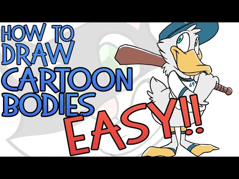 How To Draw Cartoon Bodies (the EASY way!)