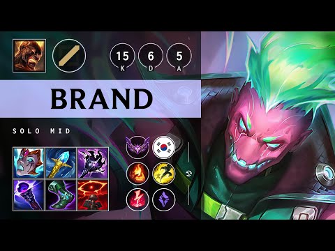 Brand Mid vs Fizz: Unstoppable - KR Master Patch 14.18