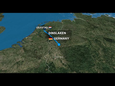VFR Flight vlog - West Germany Tour - Lelystad to Dinslaken in a Diamond DA40 with ATC leg 1/5