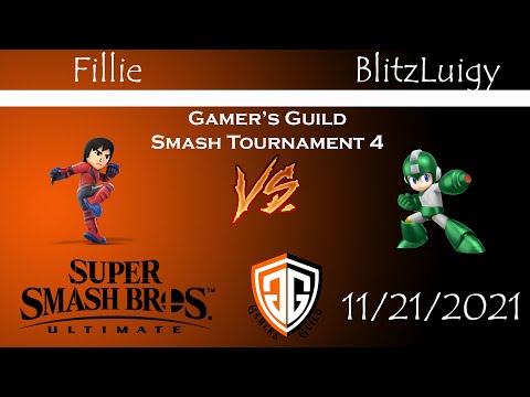 Gamers Guild Smash Monthly 4 - Fillie (Mii Brawler) vs BlitzLuigy (Mega Man)