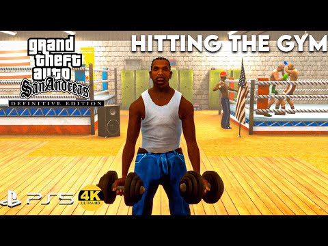 Sweet Telling CJ to Hit the Gym - GTA : San Andreas Definitive Edition - 4K60 FPS Gameplay PS5