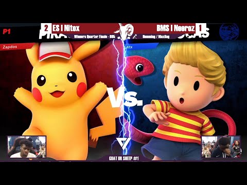 Nitox (Lucas) vs Neeroz (Palutena/Pikachu) | GOAT OR SHEEP #1 | Super Samsh Bros U