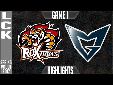 ROX Tigers vs Samsung Galaxy Highlights Game 1 - LCK W10D4 Spring 2017 ROX vs SSG G1