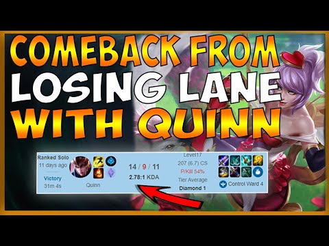 HOW TO COMEBACK FROM LOSING YOUR LANE AS QUINN (GLACIAL AUGMENT OP) - League of Legends