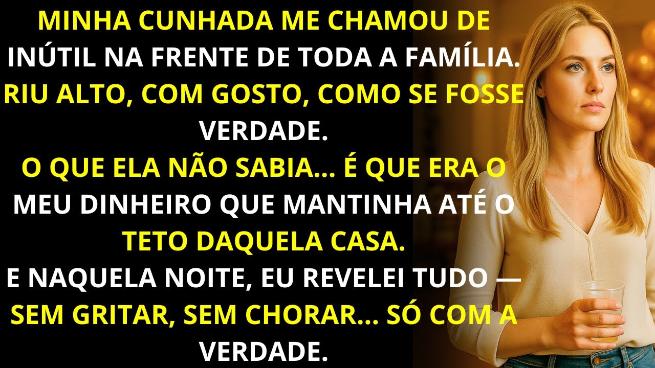 Ela me chamou de inútil no meio da festa… então eu revelei a verdade que calou todo mundo