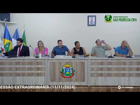 Sessão Extraordinária (11/11/2024) - Câmara Municipal de São Pedro da Cipa-MT