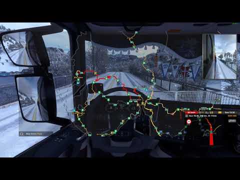 Euro Truck Simulator 2 Promods 2.64 From Bergen to Oslo winter mod