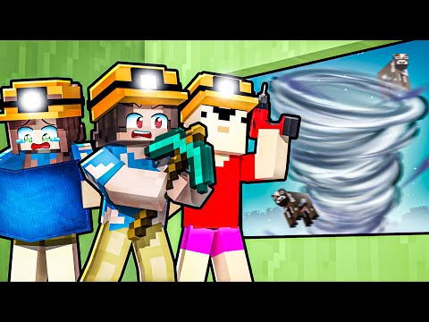 MİNECRAFT DEV HORTUM FELAKETİNE KARŞI EN GÜVENLİ EV KAPIŞMASI 🌪️