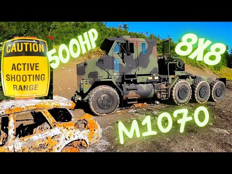 M1070 HET U.S. Army tank transporter  tractor TEST DRIVE