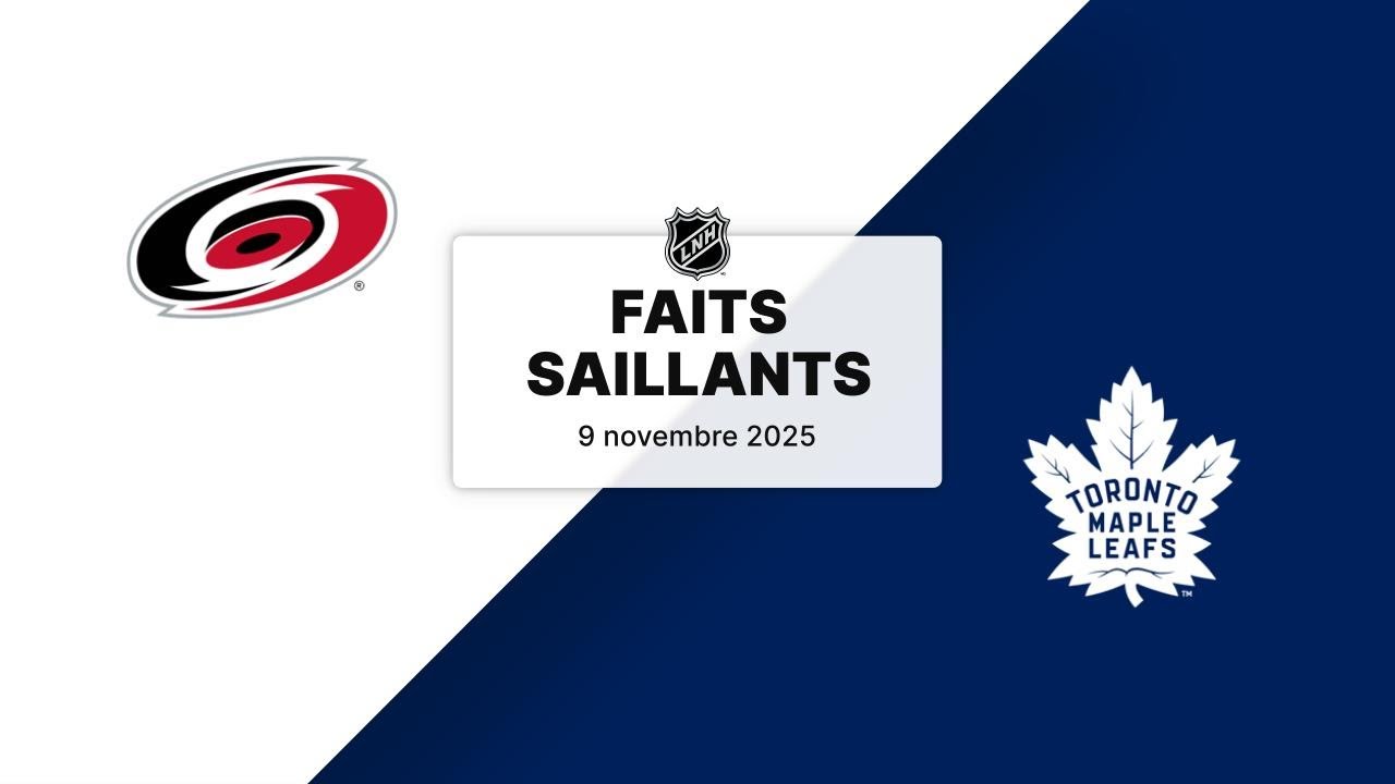 Hurricanes vs Maple Leafs 9/11/25 | Faits saillants