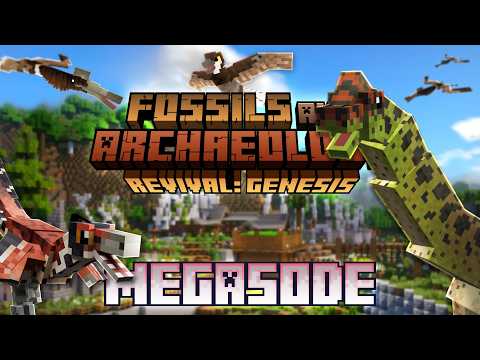 I spent 1000 DAYS Building a MEGA Dinosaur Park - Fossils and Archaeology Survival (Episodes 1-4)