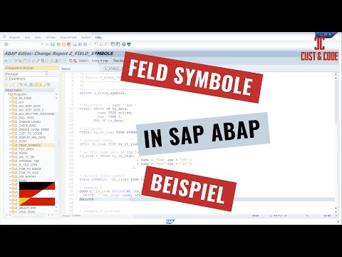 Feld Symbole in SAP ABAP mit Beispiel [deutsch]