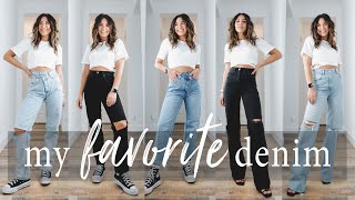 MY TOP 5 FAVORITE JEANS (updated)! | 2022